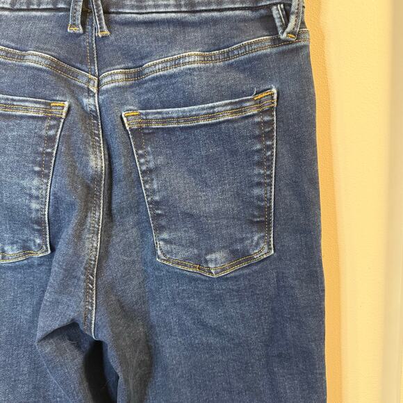 Good American Dark Blue Boot Cut Jeans - Picture 4 of 5